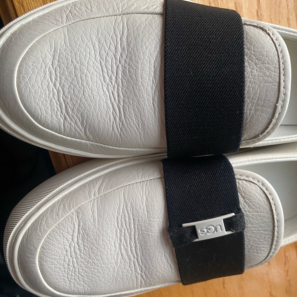 UGG shoes White Leather Slip - on